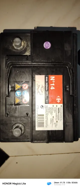 Batería coche 60Ah 540A 12v
