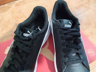 Puma Smash 3.0 Jr Scarpe Nere Bianche Tg 38