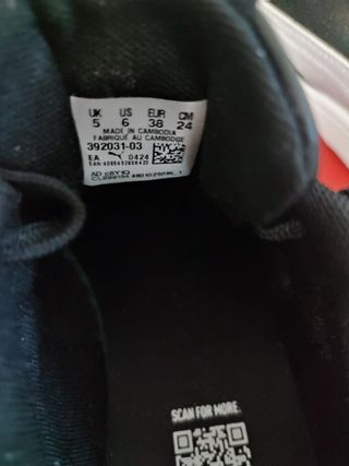 Puma Smash 3.0 Jr Scarpe Nere Bianche Tg 38