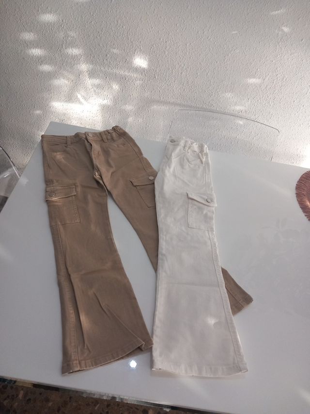 Pack 2 vaqueros acampanados T.9-10 años