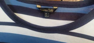 Camiseta Massimo Dutti Rayas Azul Talla L