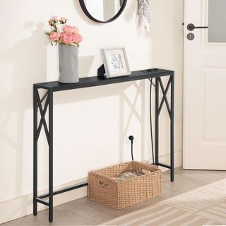 Mesa consola con estación de carga