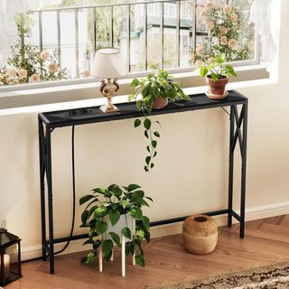 Mesa consola con estación de carga