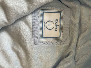 Saco de bebé acolchado azul