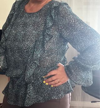 Blusa Encuentro manga larga vaporosa talla 44
