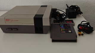 Nintendo NES + juego + mando