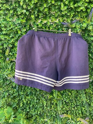 Pantalón corto bañador Adidas azul y blanco