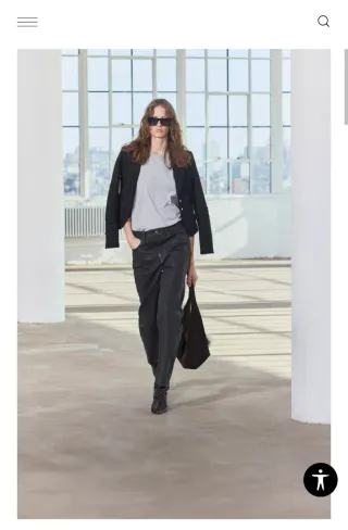 Pantalón negro ancho Zara 