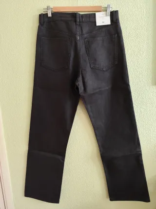 Pantalón negro ancho Zara 