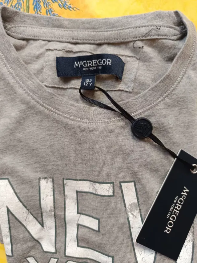 Camiseta McGregor New York 1921 Gris Infantil