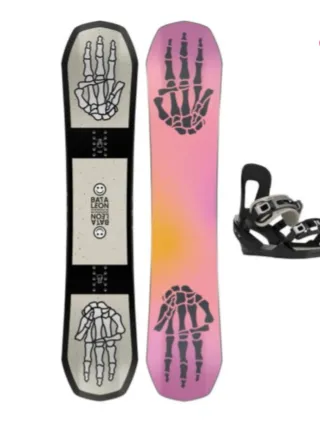 Tabla de Snowboard Bata Leon con fijacio nes 135