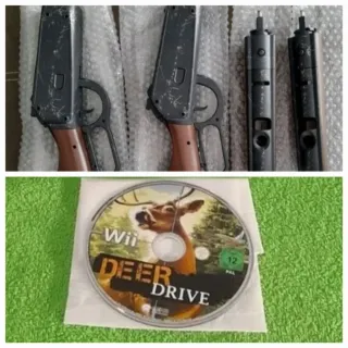 OFERTA.Juego Wii Deer Drive+2 Rifles de caza NUEVO