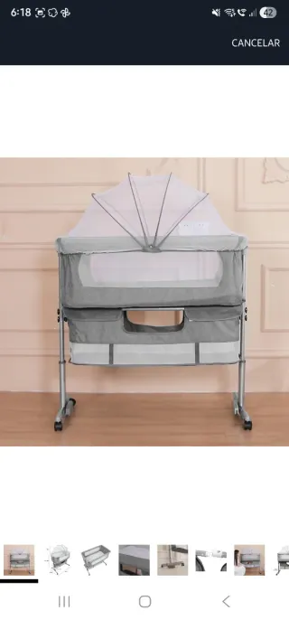 Cuna de Viaje Colecho RELOVE Gris