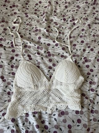 Top Ganchillo Blanco