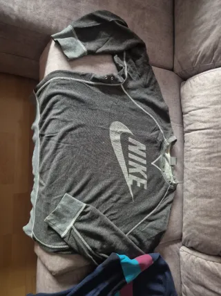 Sudadera Nike Gris y Azul