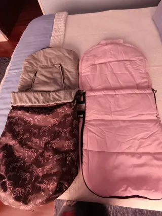 2 sacos de silla para bebé, uno rosa nuevo
