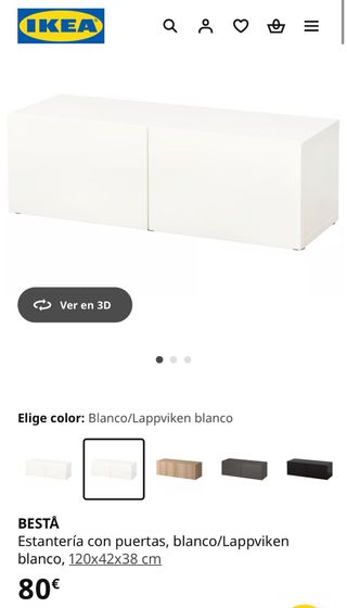 Mueble BESTÅ blanco con puertas IKEA