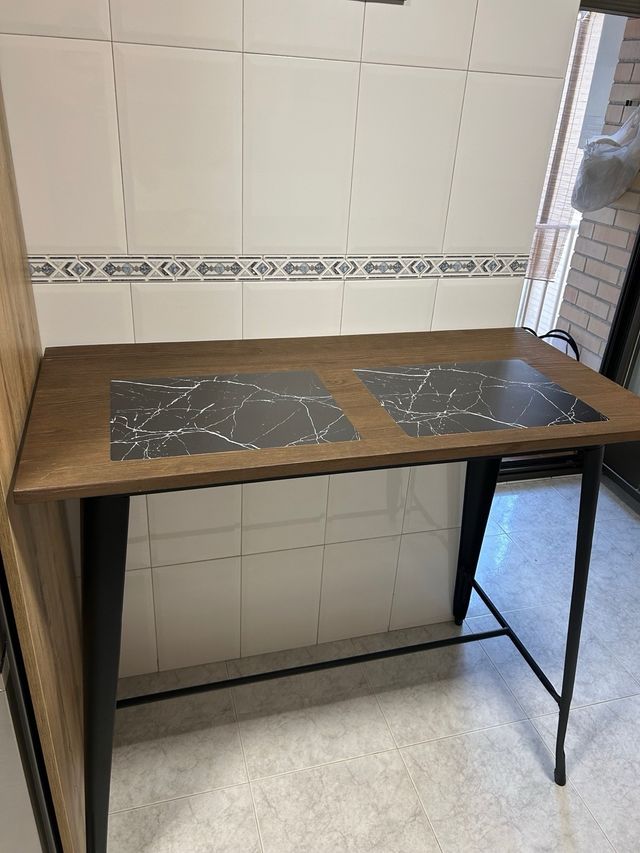 Mesa alta 120x60 color madera