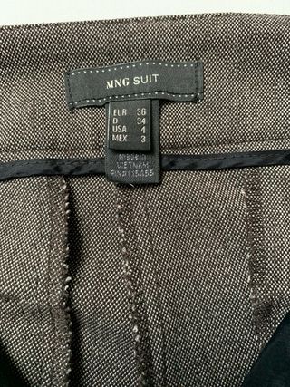 Mango Traje Gris
