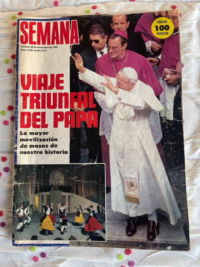 SEMANA VIAJE TRIUNFAL DEL PAPA

