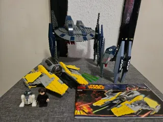 Lego Star Wars droides y Jedi Interceptor.