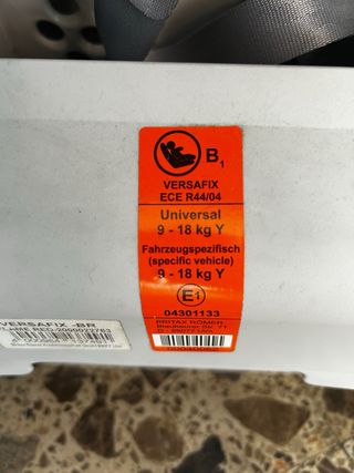 Silla coche Romer Britax versafix