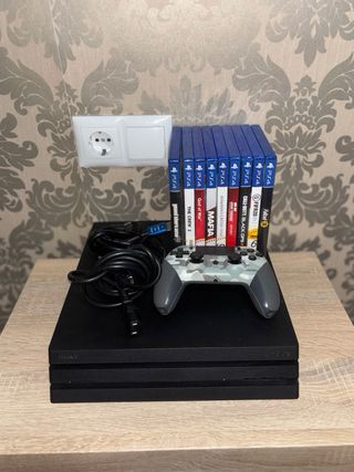 PS4 Pro + con más de 15 Juegos