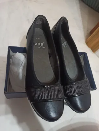 Zapatos Jana Soft Line Mujer Talla 42 Negro