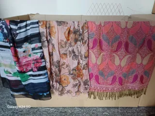 Set sciarpe donna fantasia floreale e paisley