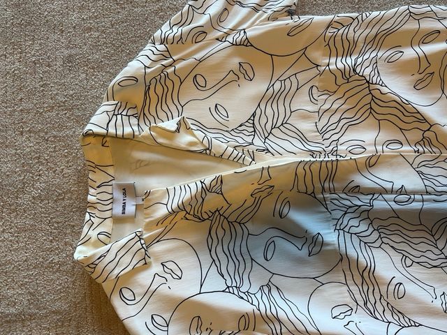 Vestido camisero Bimba y Lola estampado caras M