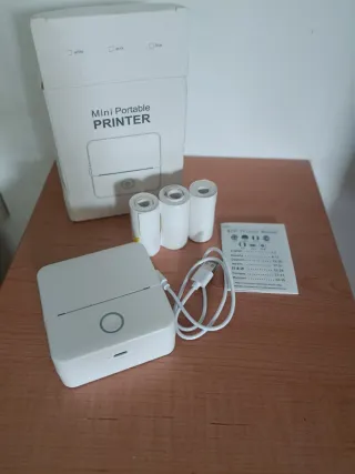 Mini Impresora Portátil Blanco