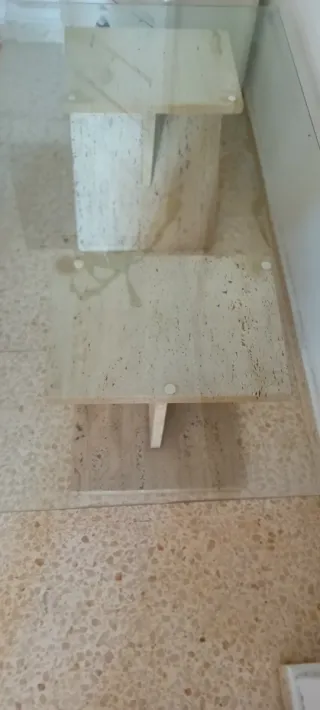 Tavoli da pranzo in vetro e pietra
