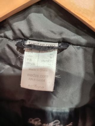 Abrigo acolchado Wedze negro