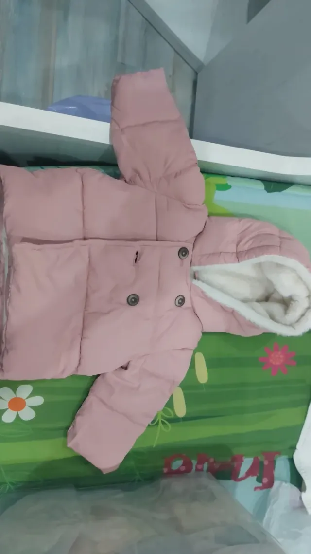 Chaquetón rosa MANGO 3-6 meses