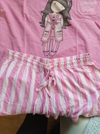 Pijama Gorjuss niña rosa