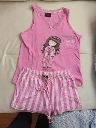 Pijama Gorjuss niña rosa
