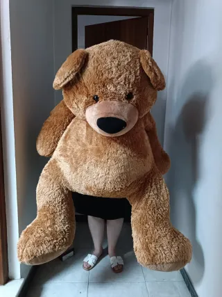Oso de peluche gigante marrón más de 1,50 cm