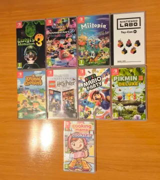 Nintendo Switch + Accesorios y 11 Juegos