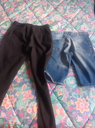 2 Pantalones: Negro y Vaquero