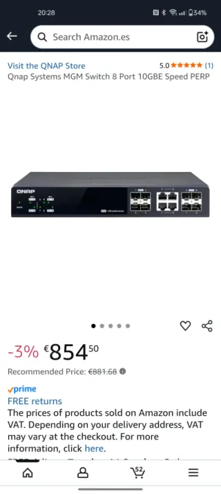QNAP QSW-M804-4C Switch Gestionado