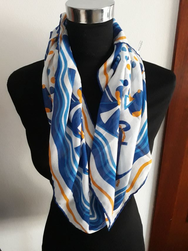 Pañuelo Marinero Carmen Mir Azul Blanco