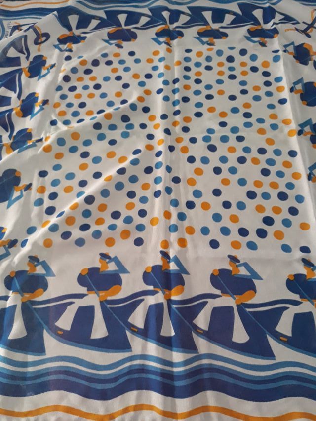 Pañuelo Marinero Carmen Mir Azul Blanco