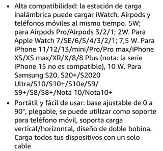 Caricatore wireless 3 in 1