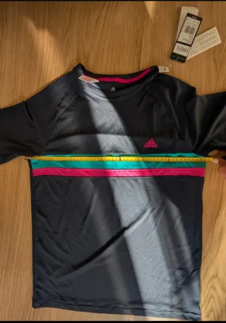 Camiseta Adidas Talla XL Negra y Rosa