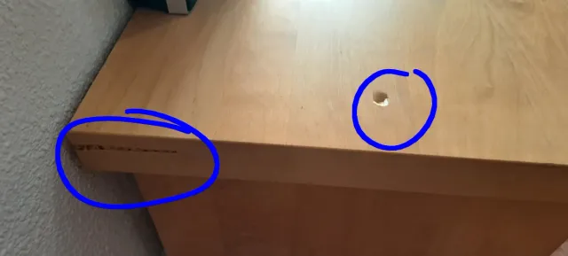 Mueble TV madera beige