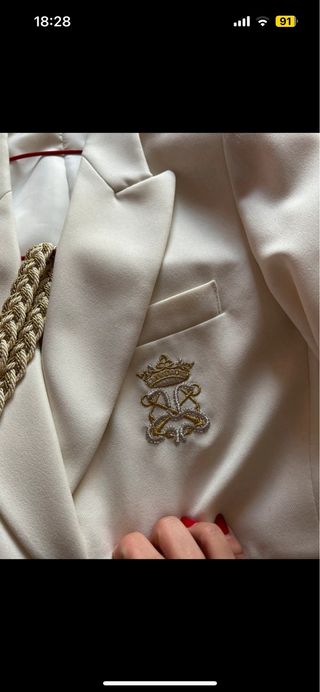 Traje comunión niño blanco y negro