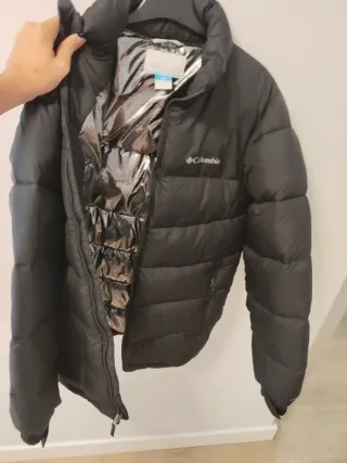 Abrigo plumas negro Columbia