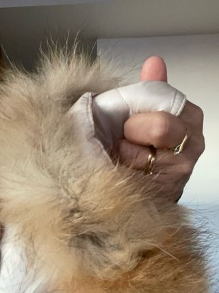Chaqueta de plumas beige