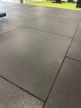 Losetas de Caucho Negro para Gimnasio