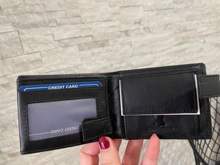 Monedero Piel Bovina España Hombre Negro